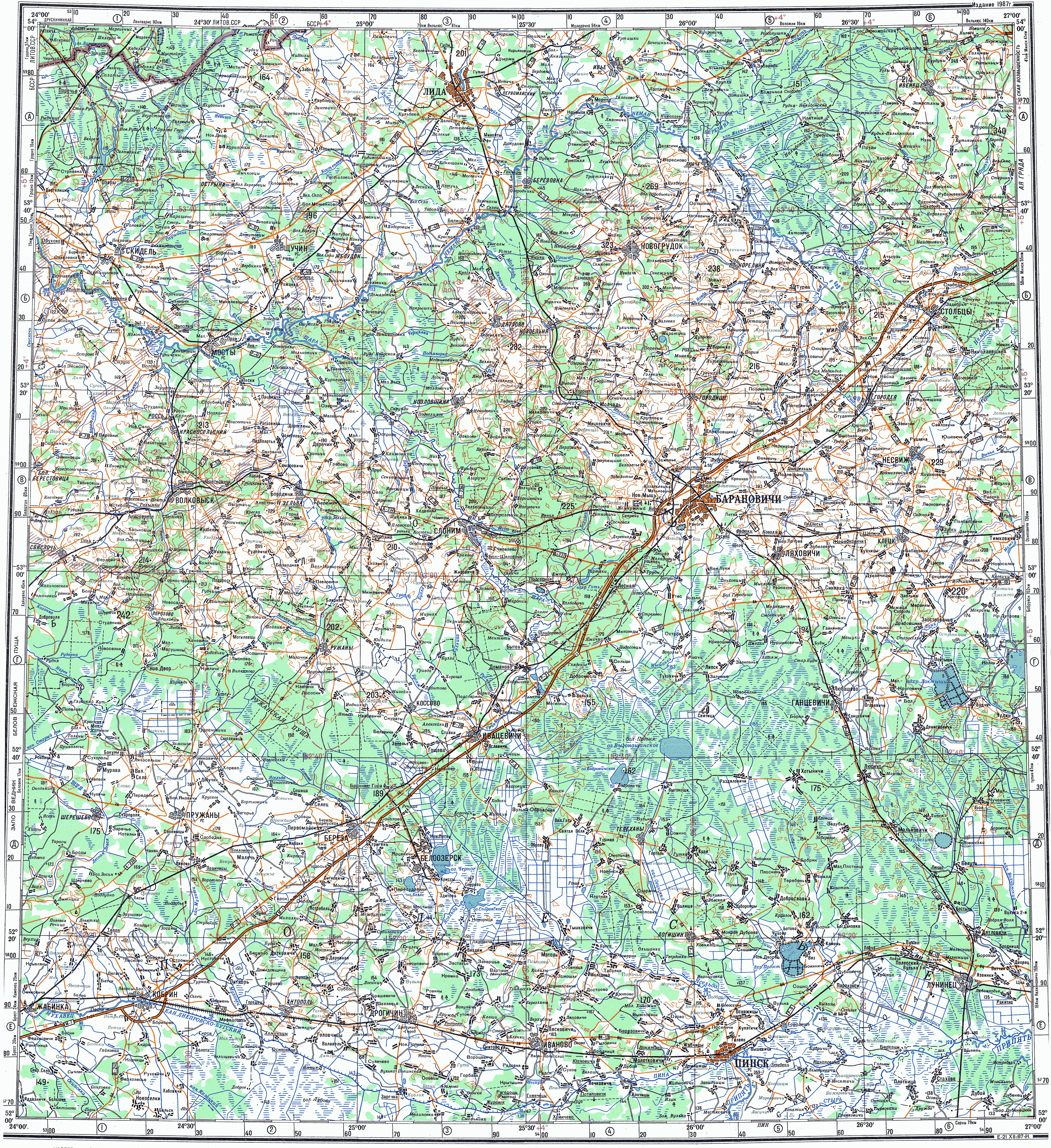 Карта n 35. Карта 1987.