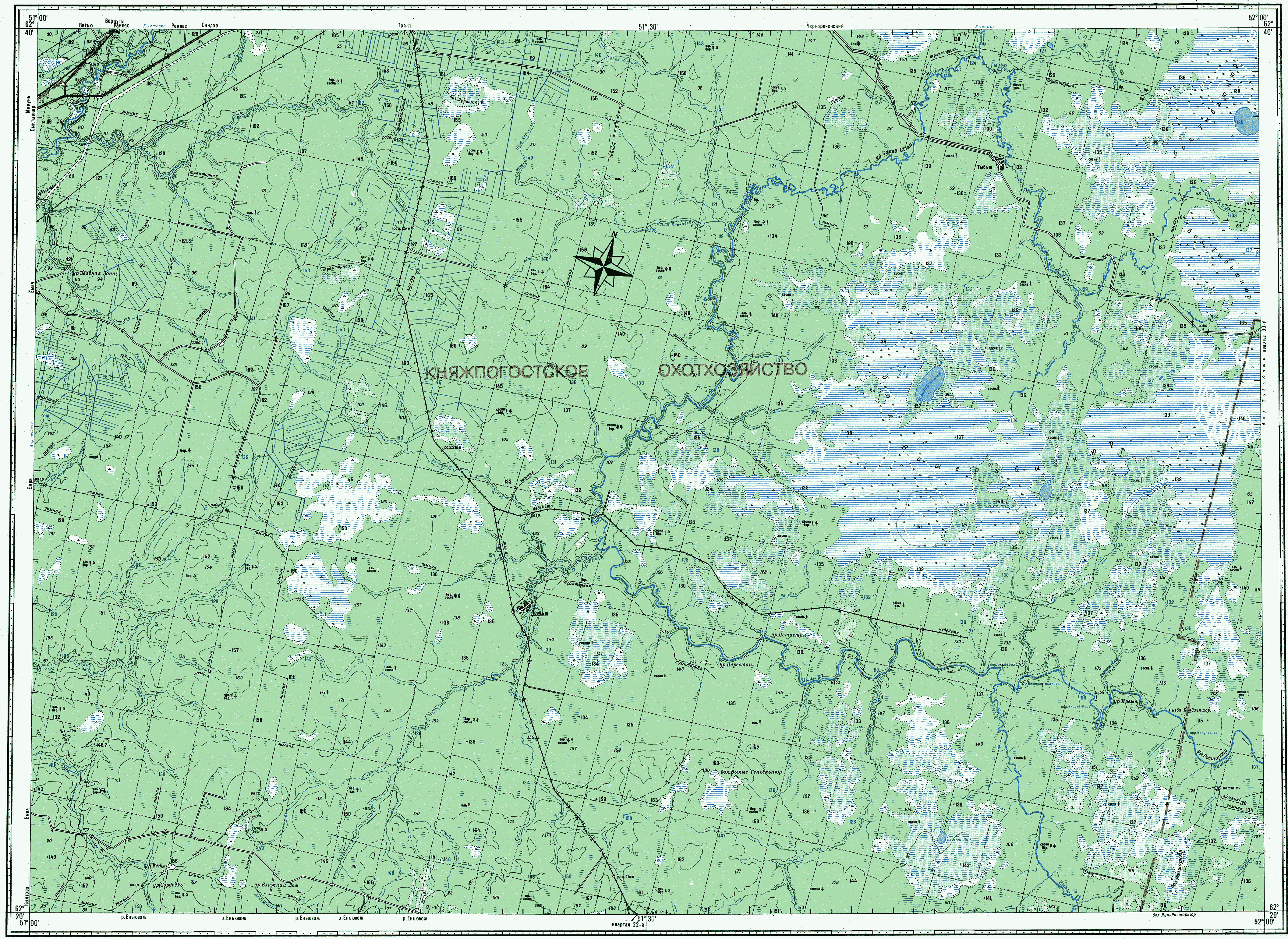 Карта сысольского района