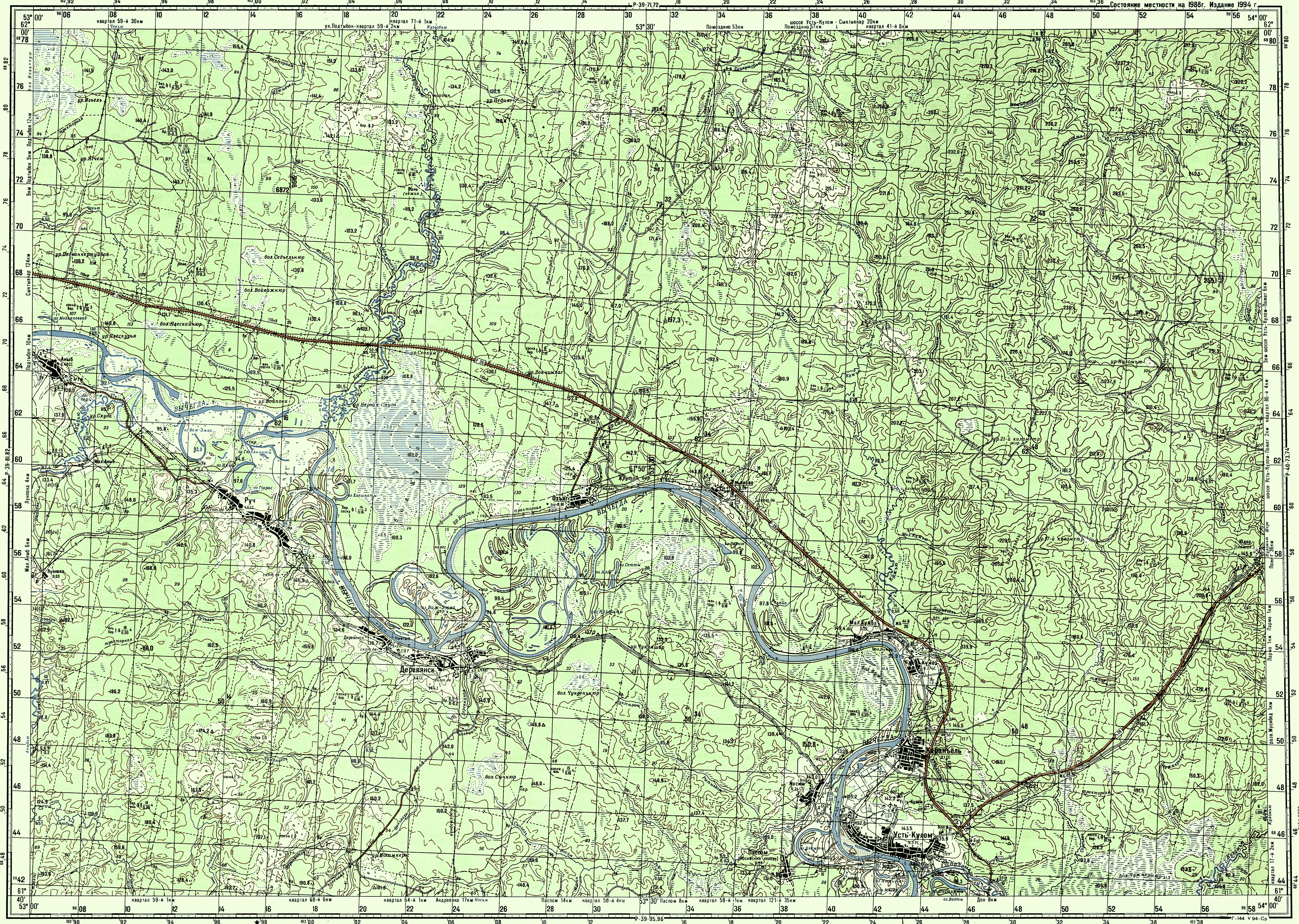 Карта сыктывкара с линейкой