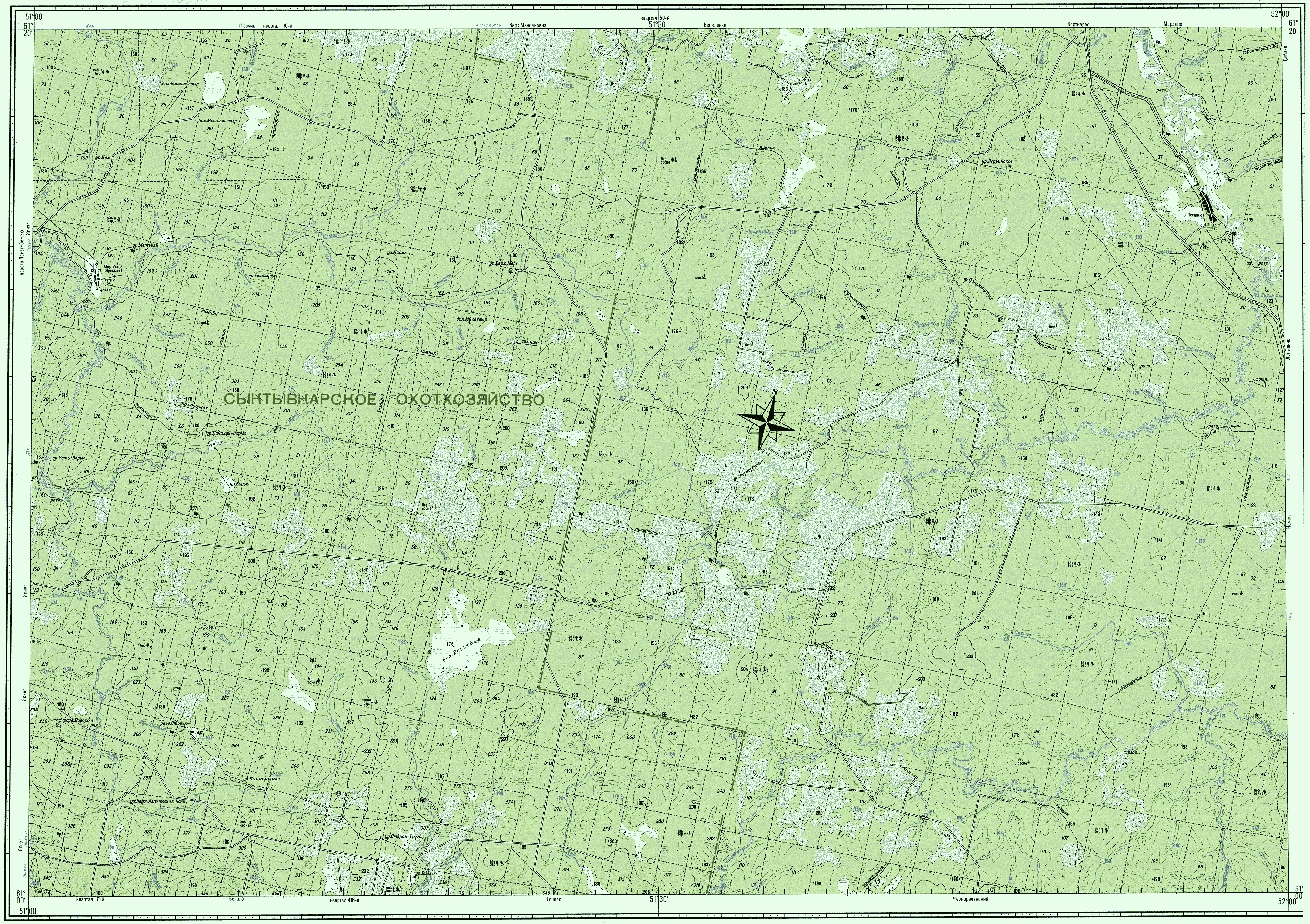 Пезмог корткеросский район карта