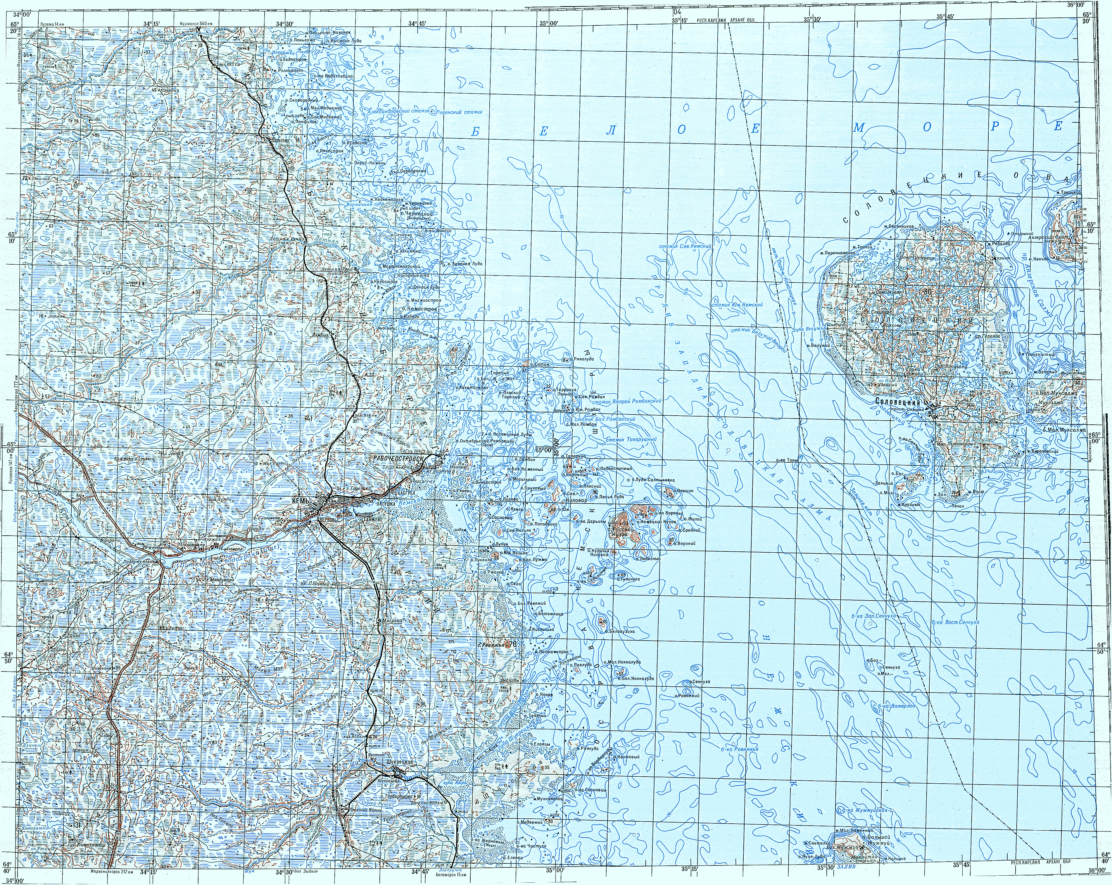 Кемь карта спутник