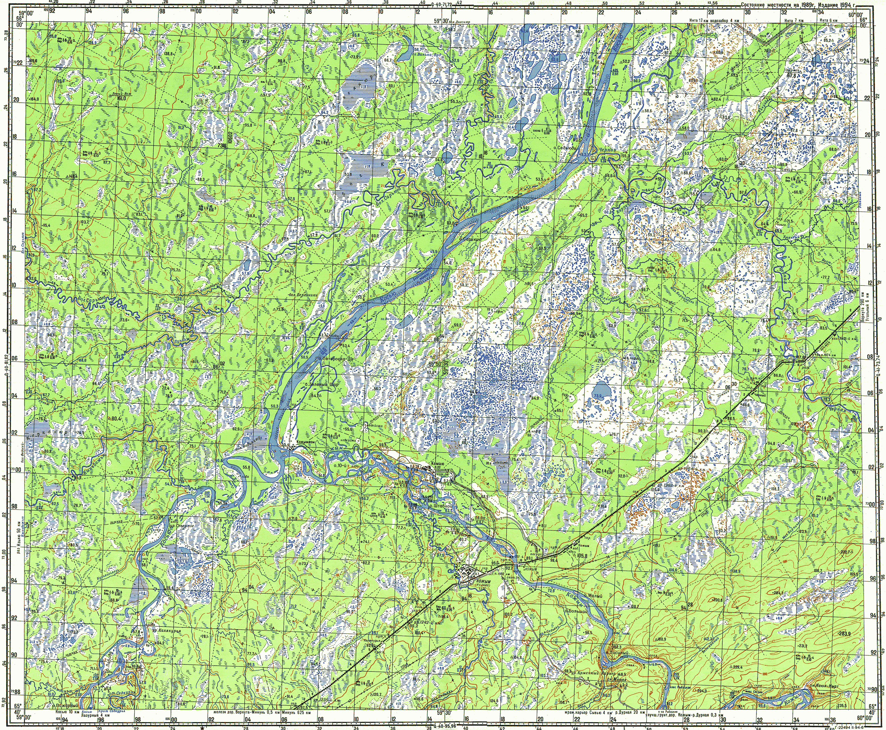 Инта схема. Река Кожим на карте. Река Кожим на карте Коми. Инта топографическая карта. Топографические карты генерального штаба Коми.