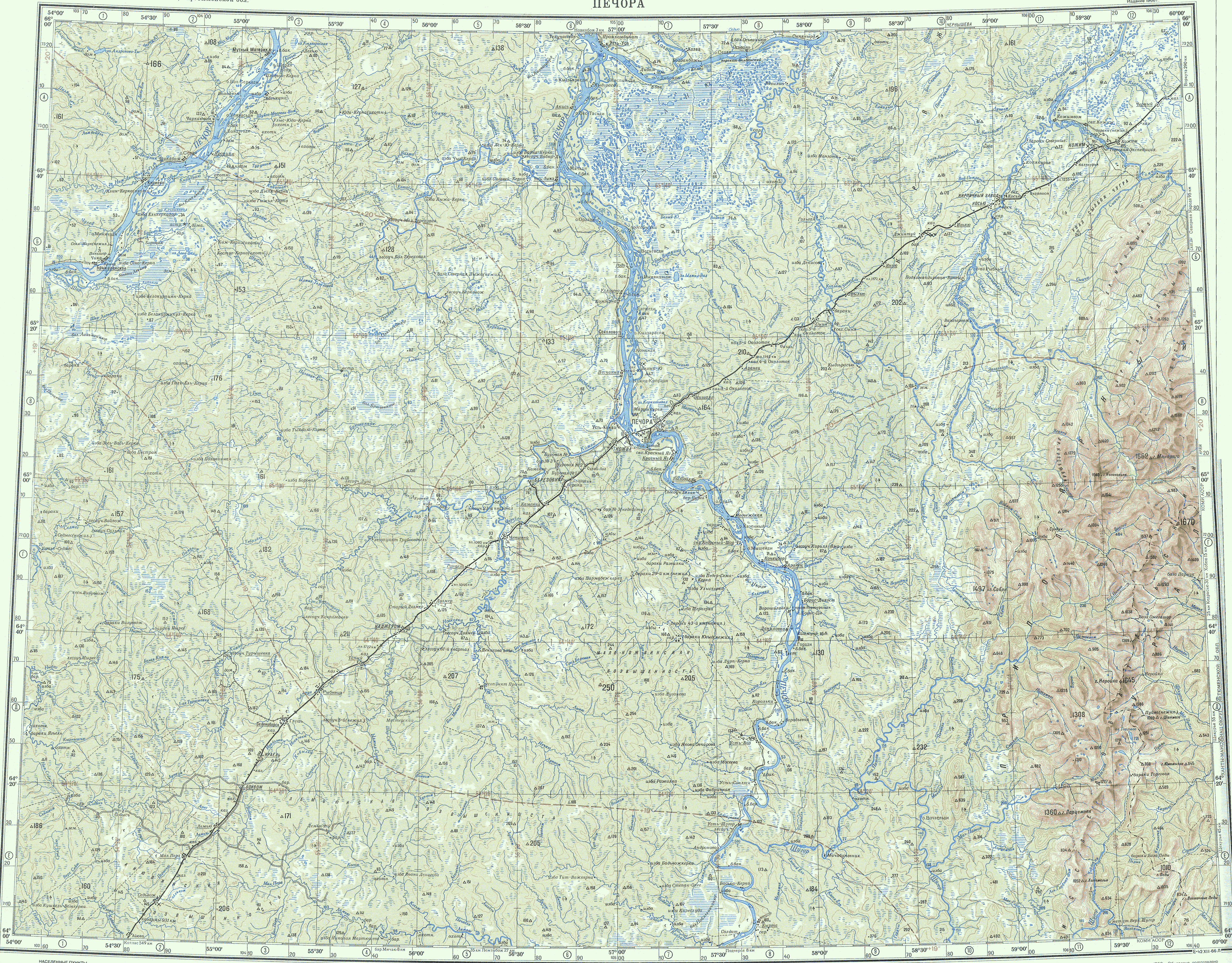 Карта печора. Карта реки Печоры Республика Коми. Топографическая карта Печора. Карта Печорского района Коми. Топографические карты генерального штаба Коми.