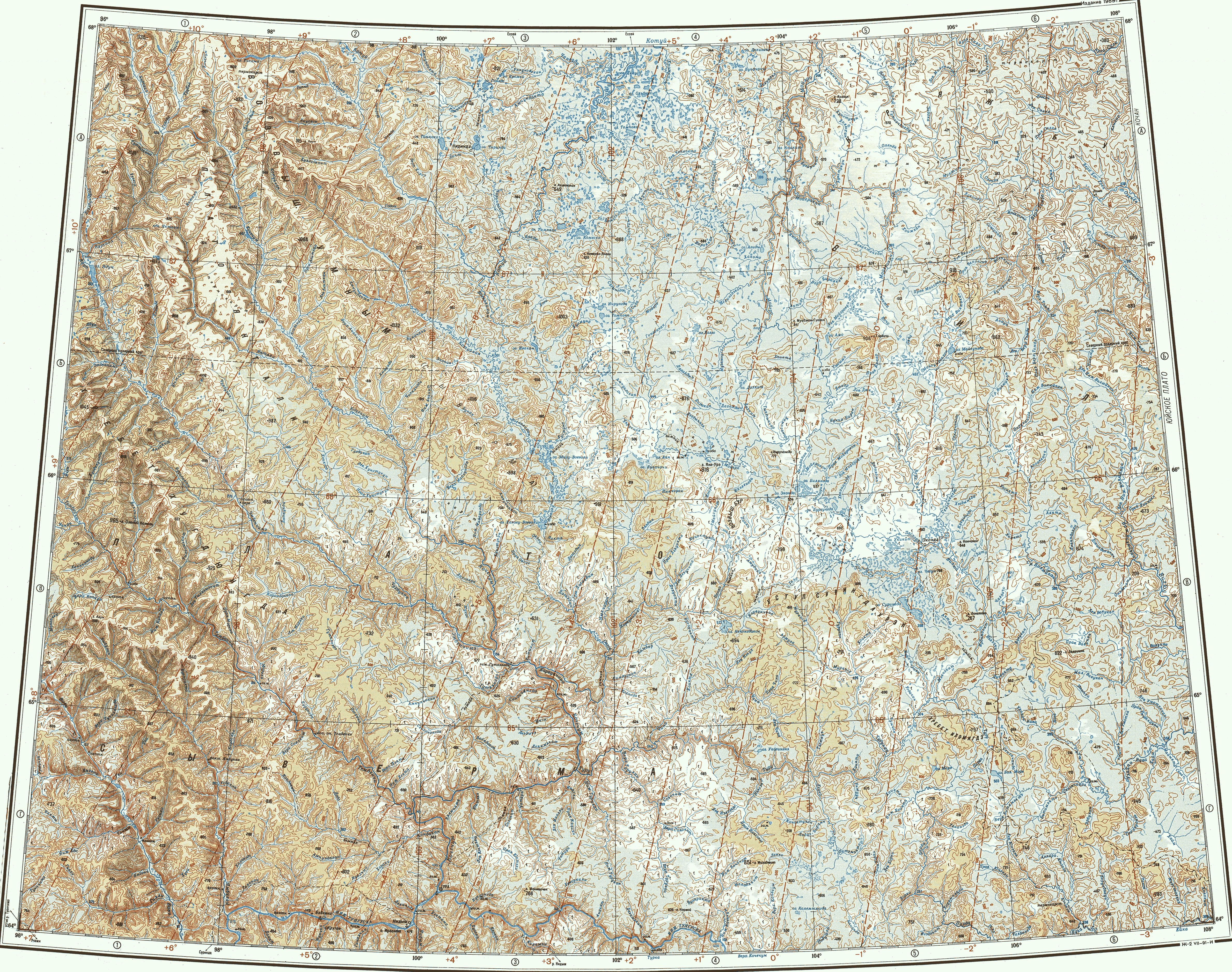 Карта масштаба 1 1000000