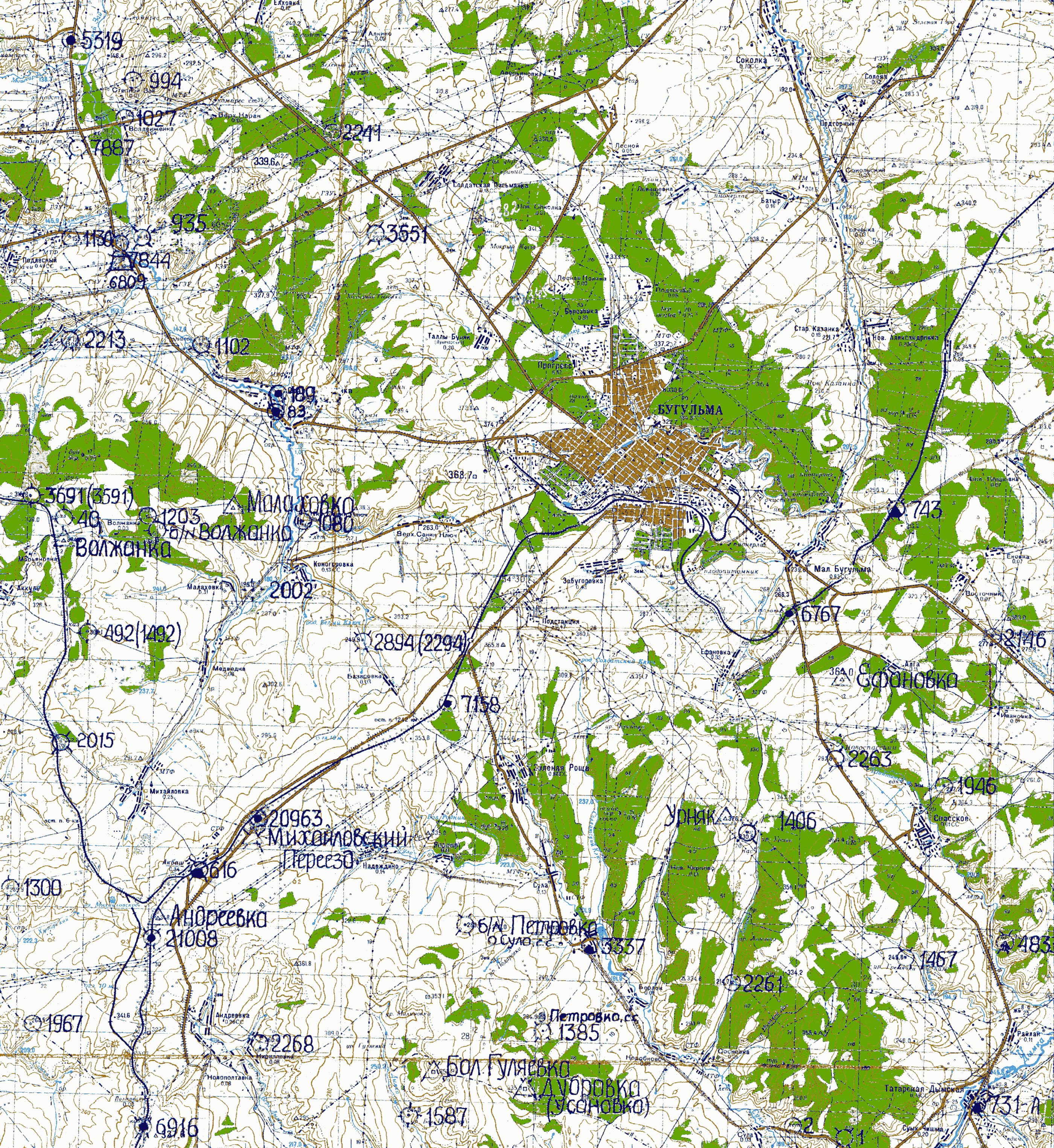 Карта Бугульминского района. Карта Генштаба Бугульма. Карта Бугульминского уезда. Границы Бугульминского района. N 39 0